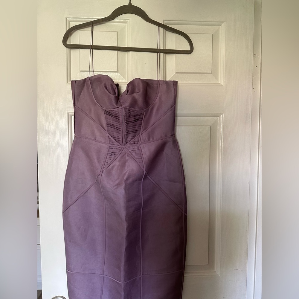 J.Mensual Lavender Cocktail Dress. Structured fit.